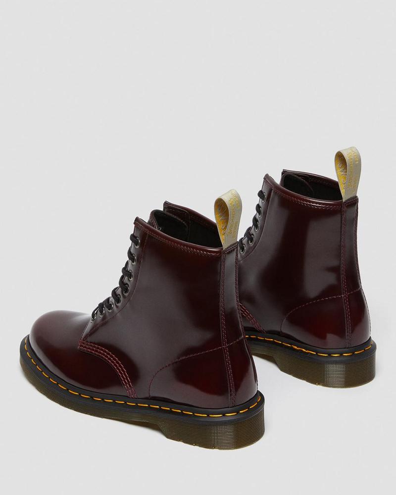 Pink / Red Men's Dr Martens Vegan 1460 Lace Up Boots | CA 542JPQ